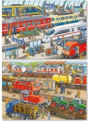 Actual product image Ravensburger Train station hustle and bustle (24 pieces)