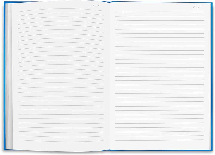 Image du produit Caran d'Ache Carnet ligné A5 - bleu (À rayures, Couverture rigide)