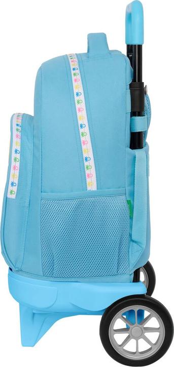 Image du produit Benetton Sac à dos scolaire à roulettes Spring Bleu ciel 33 X 45 X 22 cm