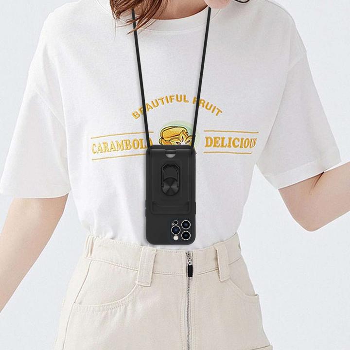 Image du produit Cadorabo Coque pour Apple iPhone 11 PRO MAX avec chaîne et fonction de support