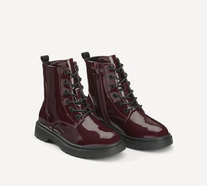 Actual product image La Redoute Collections Lack-Schnürstiefeletten (30)