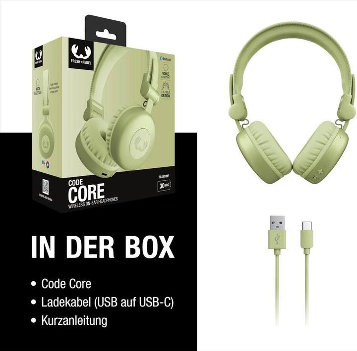 Produktbild Fresh'N Rebel Fresh 'n Rebel Code Core Wild Green (30 h, Kabellos)