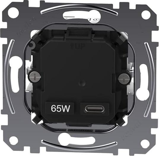 Produktbild Merten MEG4366-0130 USB-Ladeeinsatz Typ 1x USB C mit Power-Delivery - USB Typ C - Noteb
