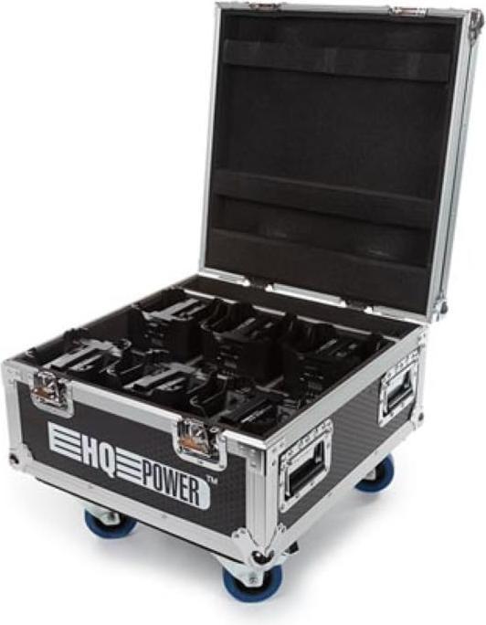 Produktbild HQ Power Flightcase Mit 6 Akkubetriebenen Led-Bodenscheinwerfern Hqlp10031 (12 W)