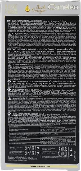 Produktbild Delia Cosmetics Cameleo Permanent Hair Colour Cream Frozen Blonde Intensive Farbe & Schutz 5 Öle + Omega Plus A (9.11 Frozen Blonde)