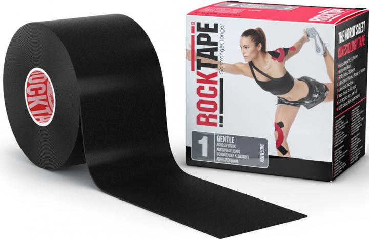 Produktbild Rock Tape Gentle Schwarz (1 Stk) (5 m)