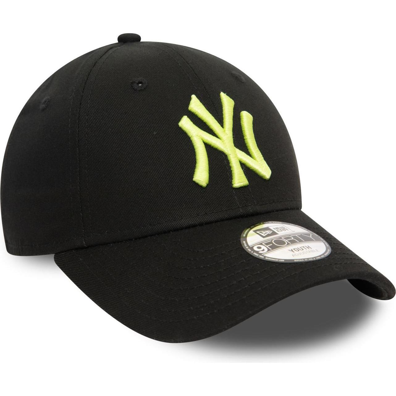 New Era, Jungen, Cap, 9Forty Kinder Cap - New York Yankees schwarz - Youth, Schwarz, (55, 56, 54 C)