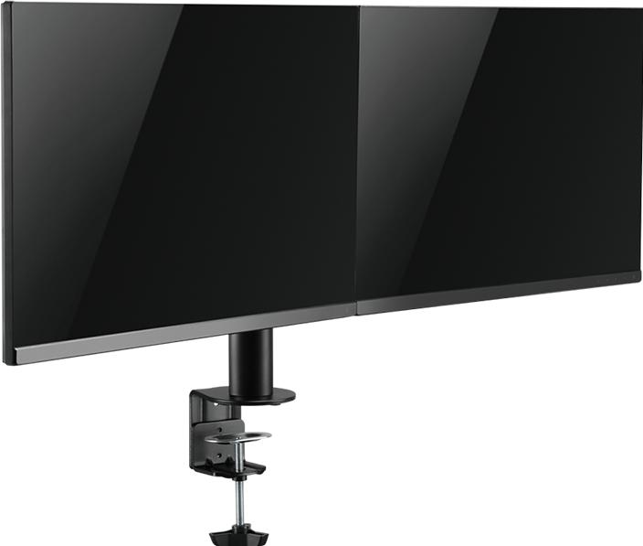Produktbild LogiLink 2-Fach Monitorhalterung 17 - 32"Ärmlaenge verstellbar (Tisch, 32")
