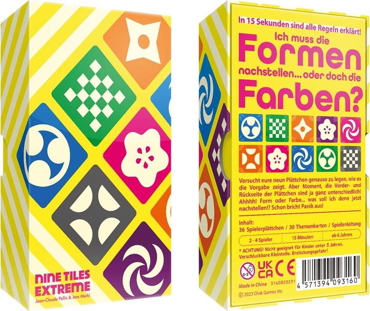 Produktbild Oink Games Nine Tiles Extreme (d,f) (Deutsch, Französisch, Englisch)
