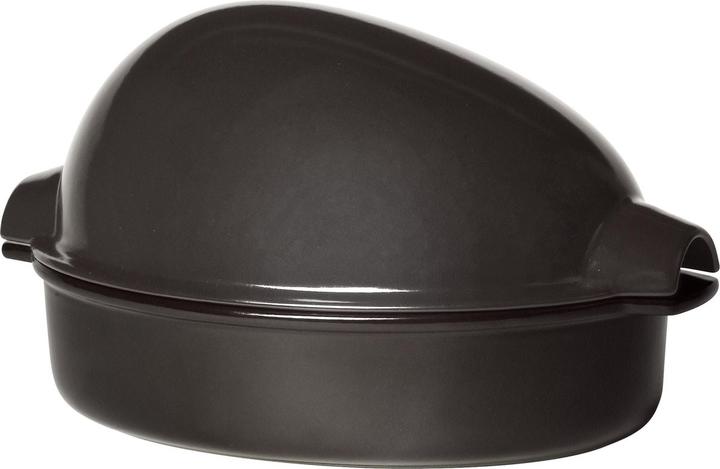 Emile Henry EH799544 Cocotte, Céramique, Céramique, Charbon, x-Large (Cocotte + faitout, Céramique)