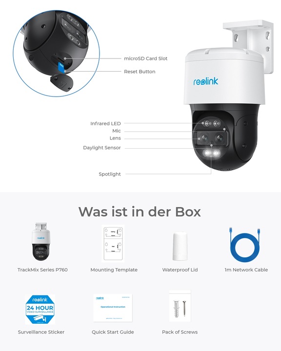 Actual product image Reolink TrackMix Series P760-4K 8MP (3840 x 2160 pixels)