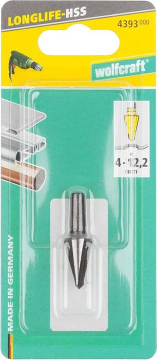 Actual product image wolfcraft 1 HSS hole cutter Ø4-12.2 mm, hexagonal (2 millimetres, 4-12)