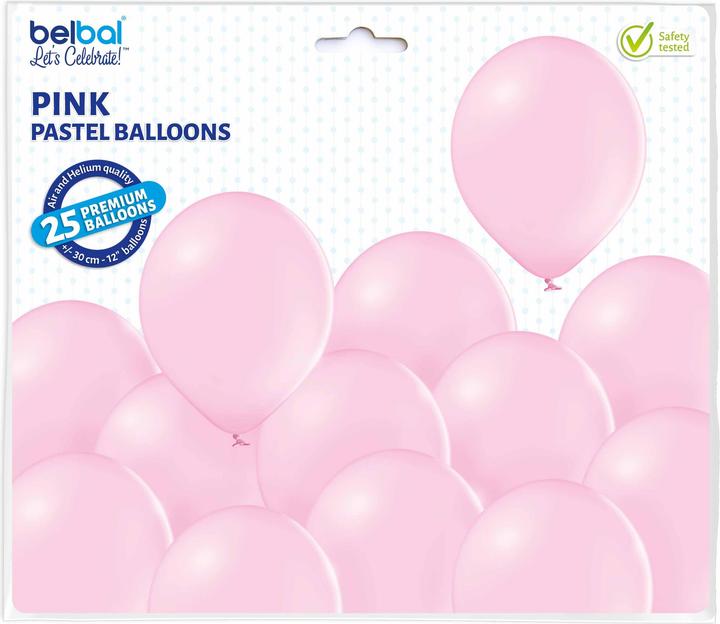 Actual product image Belbal 25 Deco Round Balloons Ø 33 cm PINK (25 x)