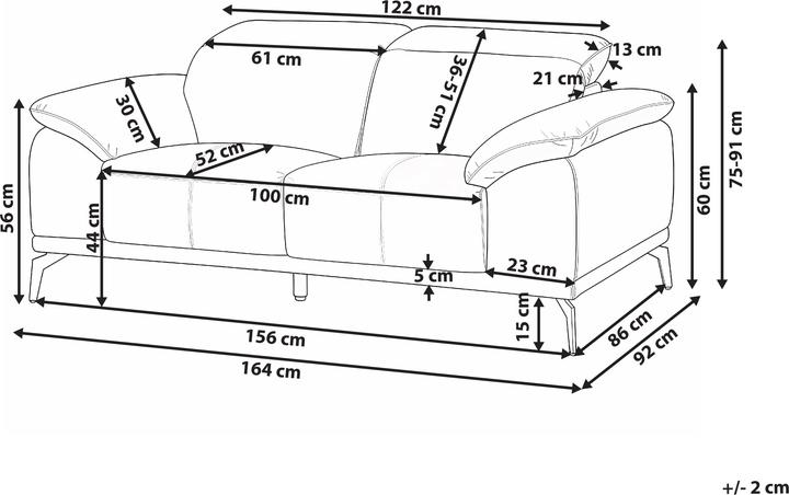 Produktbild Beliani Vejen (2-Sitzer)