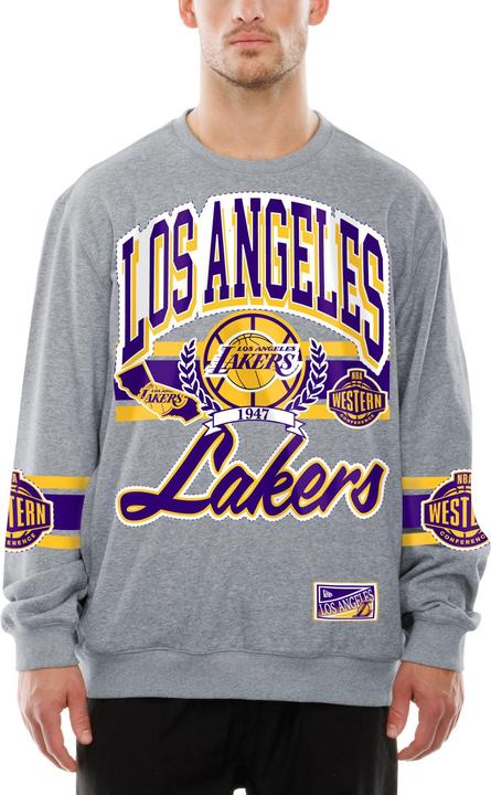 Produktbild New Era Fleece Pullover - NBA Los Angeles Lakers grau - M (M)