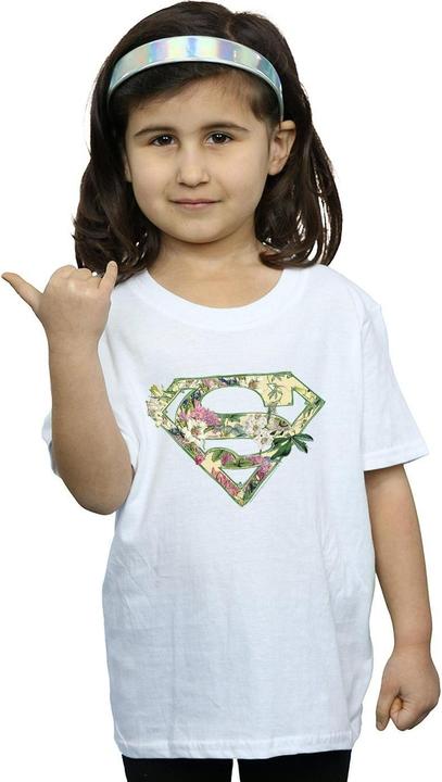 Image du produit - T-shirt SUPERGIRL FLORAL SHIELD - Fille (104)