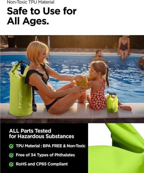 Actual product image Spigen Aqua Shield A630 bag waterproof 20 l + bag 2 l - green (20 l)