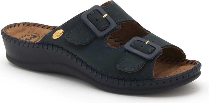 Scholl WEEKEND Nub Dames Muiltjes - Navy Blue - Maat 40