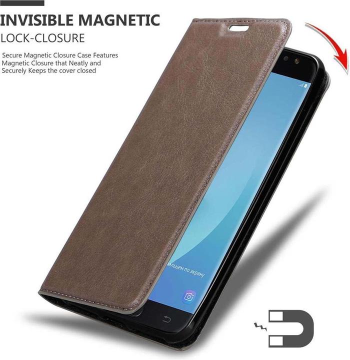 Actual product image Cadorabo Book Invisible Magnet Cover (Samsung Galaxy J7 2018)
