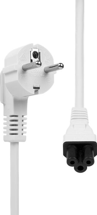 Produktbild ProXtend Power Cord Schuko Angled to C5 2M White (2 m)