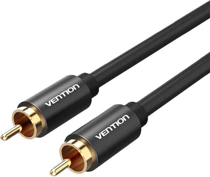 Productafbeelding Vention RCA-audiokabel 1m VAB-R09-B100 Zwart Metaal (1 m, Coaxiale)