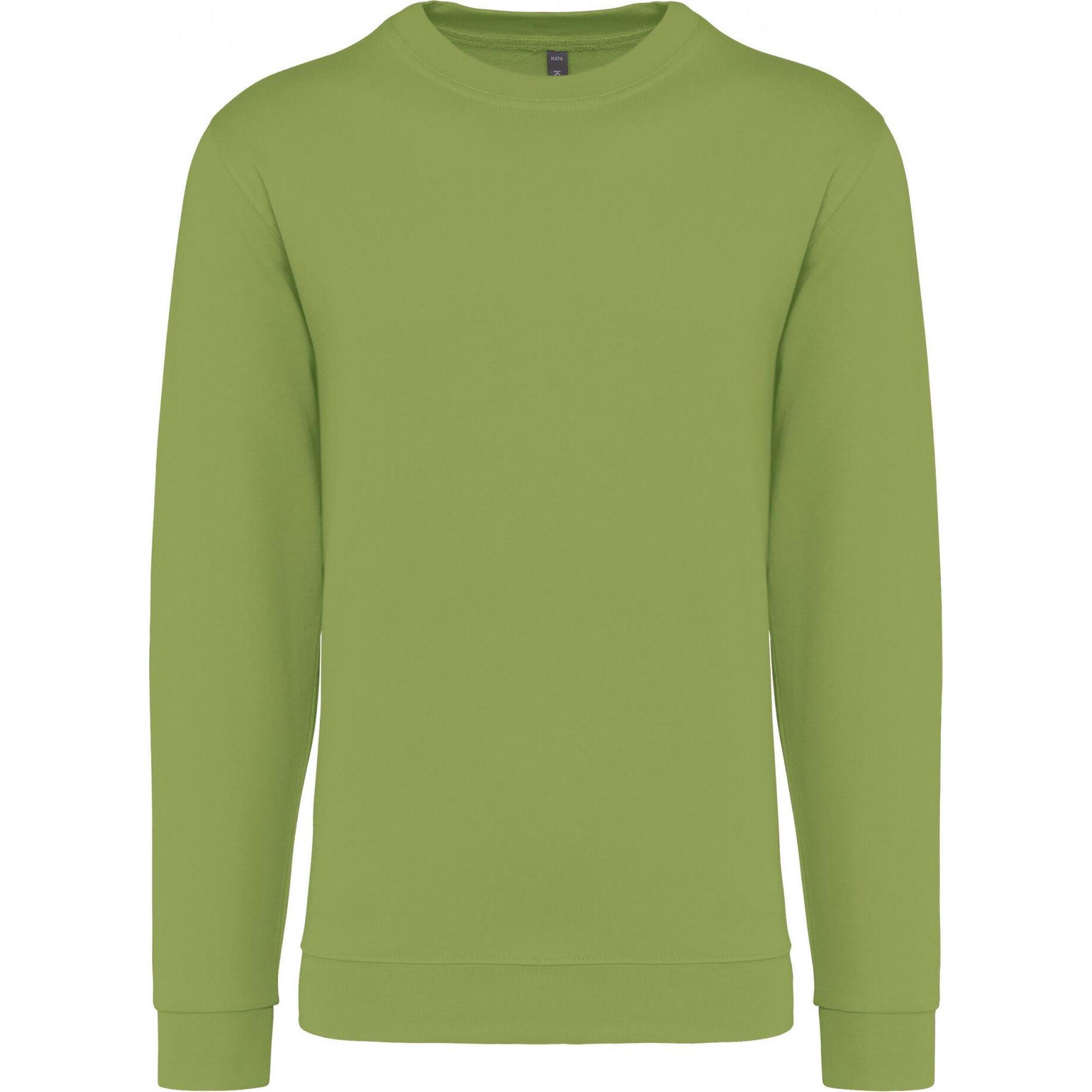 Kariban, Pullover, Sweatshirt mit Rundhalsausschnitt, Grün, (XS)