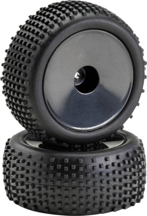 Produktbild Absima 1:10 Buggy Kompletträder Pin line Disk Schwarz 1 Paar