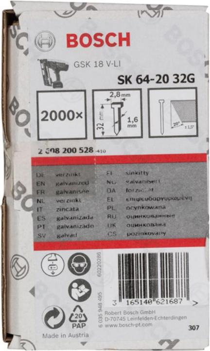 Produktbild Bosch Professional Zubehör Senkkopf-Stift SK64
