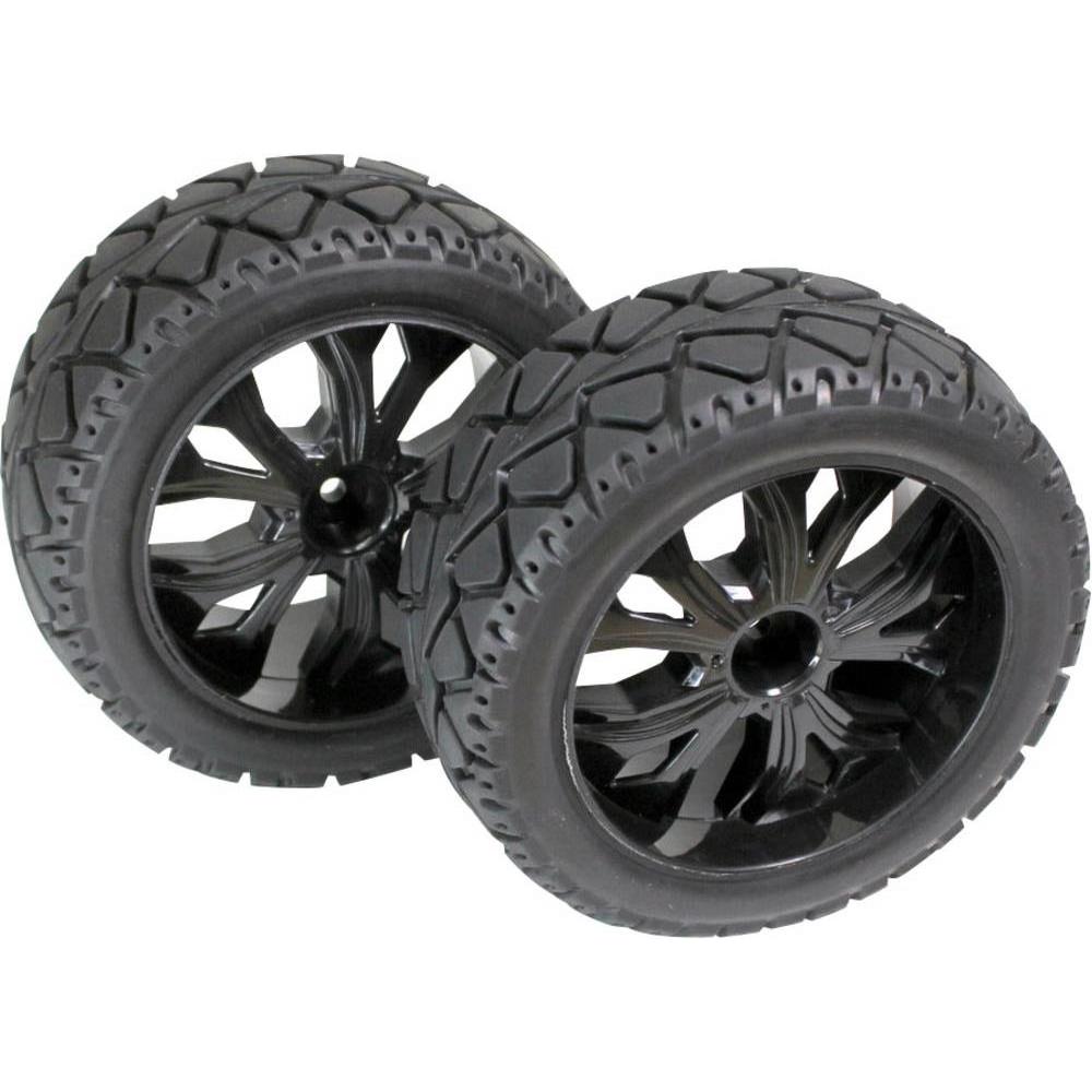 Absima 1:10 Buggy Kompletträder Tarmac forward 5-Speichen Schwarz 1 St.