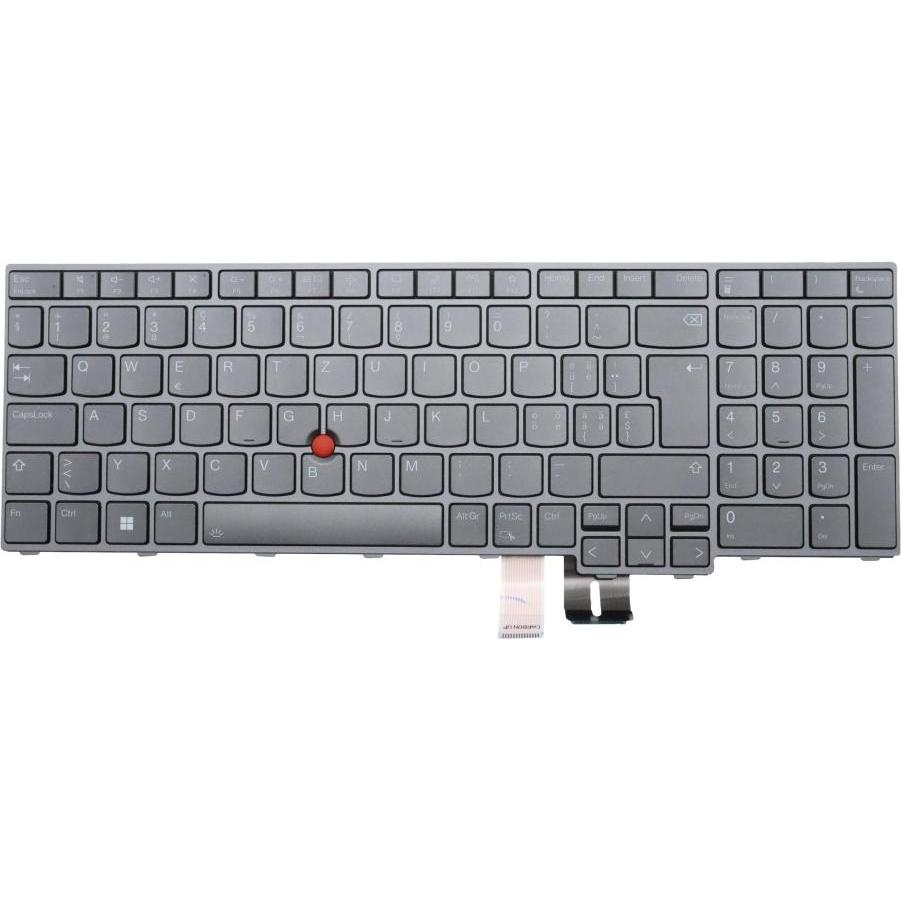 Lenovo NB KYB CS22 P16 GR-BL,LTN,SWS, Notebook Ersatzteile, Grau