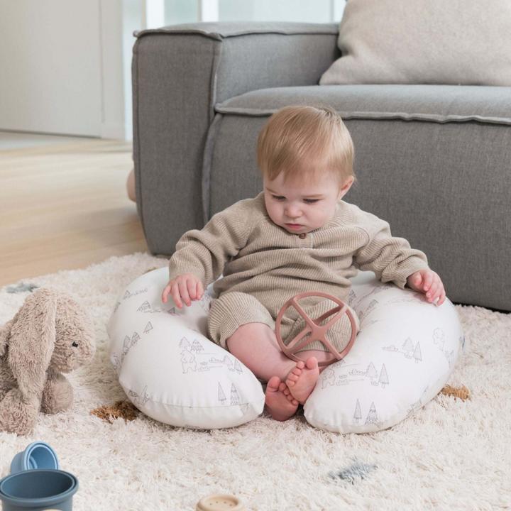 Productafbeelding Doomoo Softy Nursing Pillow, silver dots