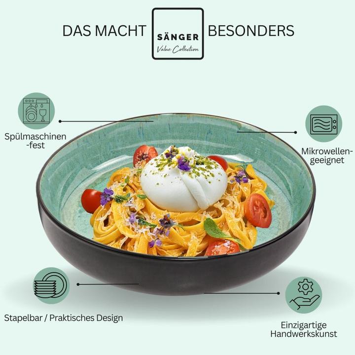 Produktbild Sänger Geschirr Pastaschalen Set Fiji (6 x, 22.20 cm)