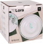 Actual product image La Mer round dinnerware 18 pieces lora md (18 Piece)