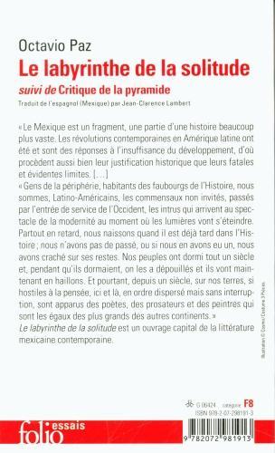 Immagine prodotto Le labyrinthe de la solitude. Suivi de Critique de la pyramide (Francese, Paz Octavio, 2022)