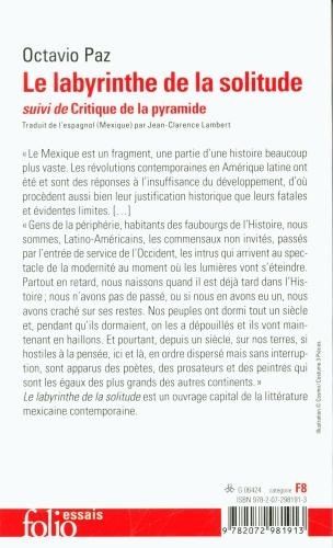 Immagine prodotto Le labyrinthe de la solitude. Suivi de Critique de la pyramide (Francese, Paz Octavio, 2022)