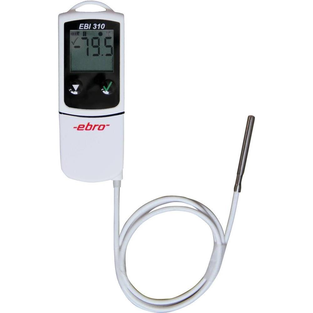 Ebro EBI 310 TE Temperatur-Datenlog (Thermometer), Messtechnik, Weiss, Schwarz