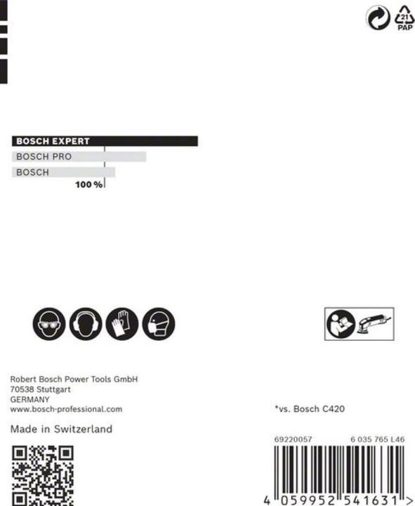 Productafbeelding Bosch Professional Zubehör Expert C470 Schuurpapier voor Delta Schuurmachine, 93 mm, G 80, 5 st. (80)