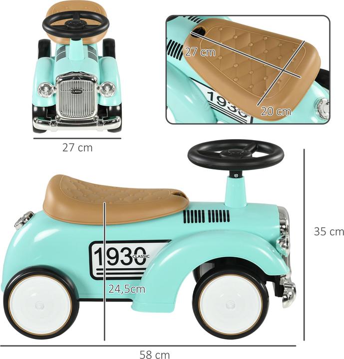 Actual product image Aiyaplay Kinder Rutschauto Kunststoff, Metall Grün