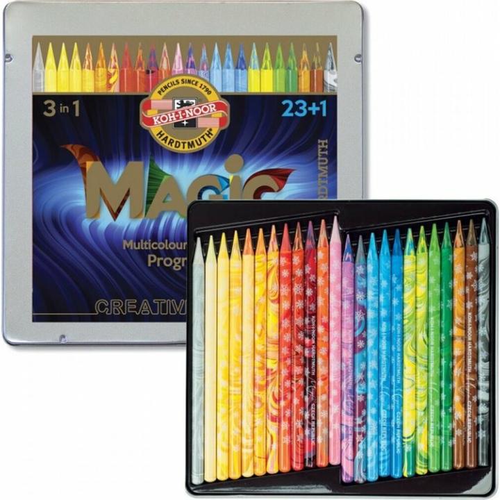 Immagine prodotto Koh-i-Noor Pastelli artistici Magic 3in1 - 23+1 pezzi (24x)
