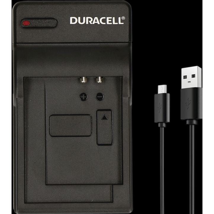 Duracell Ladegerät mit USB Kabel für DR9971/DMW-BLG10 (Ladegerät), Kamera Stromversorgung, Schwarz