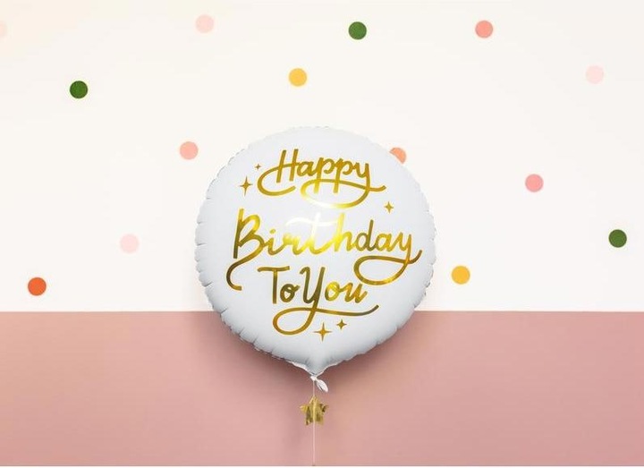 Immagine prodotto Partydeco Palloncino in foil Buon Compleanno Oro/Bianco