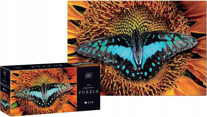 Actual product image Interdruk Puzzle 250 Bunte Natur 2 Schmetterling (250 pieces)