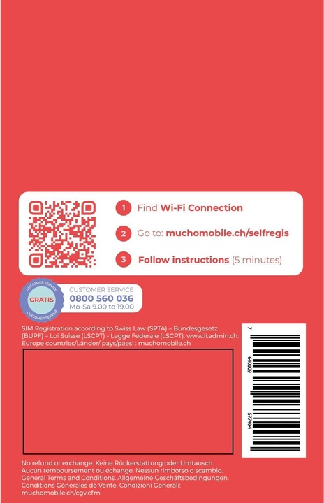 Image du produit BeeOne Carte SIM MUCHO Mobile Pack DUOMAXI