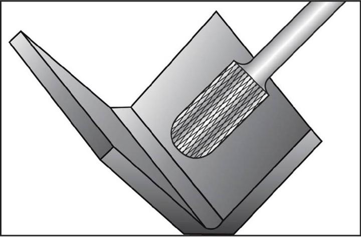 Actual product image Ruko carbide burr form C round roller