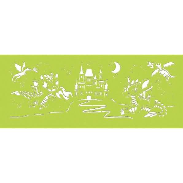 Thumbnail - Ursus Laternen-Bastelset Drachen DMxH 15,3x20cm farbig sortiert (orange/grün) VE=20 Stück