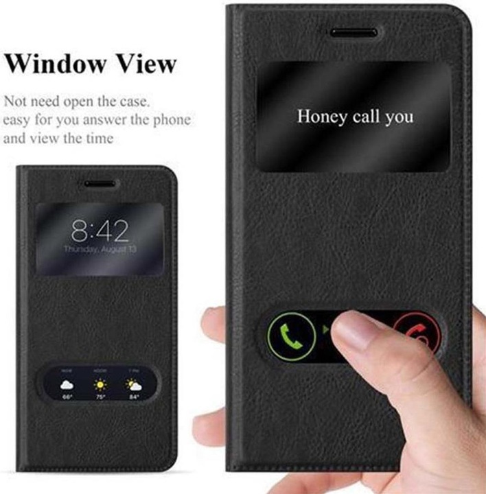 Actual product image Cadorabo Book with View double window cover (Nokia 6)