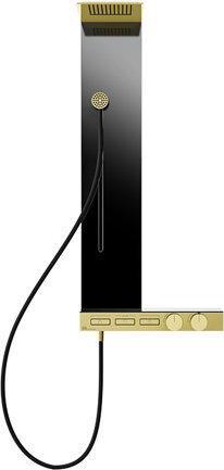 Fumè, Gold, Schwarz ESG Glas, Schwarz matt