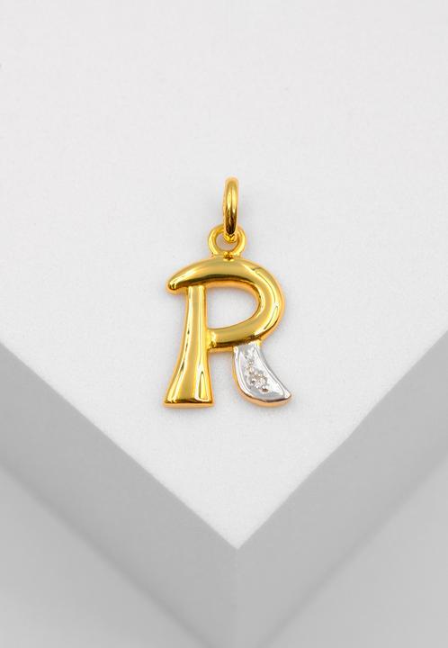 Immagine prodotto Muau Lettera (750, Oro bianco, Oro giallo 18 carati)