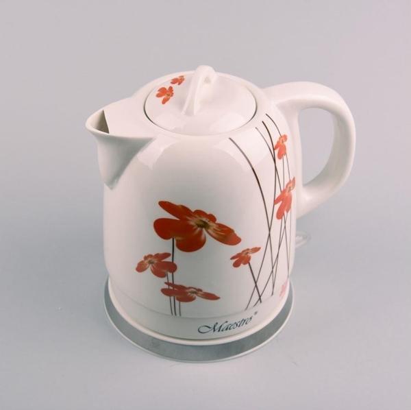 Actual product image Feel-Maestro MR-066-RED FLOWERS electric kettle (1.50 l)