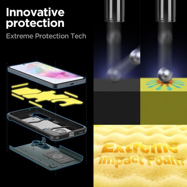 Actual product image Spigen Tough Armor Sam A35 5G zielony/abyss green ACS07518 (Samsung Galaxy A35)